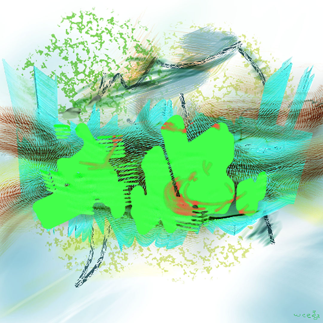 the crown — digital art by Bill Eberle